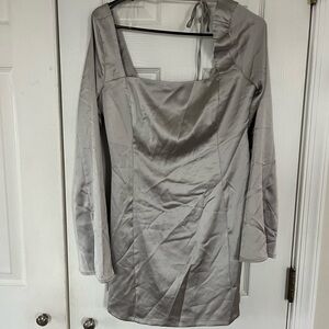 Elegant Gray Women's Dress